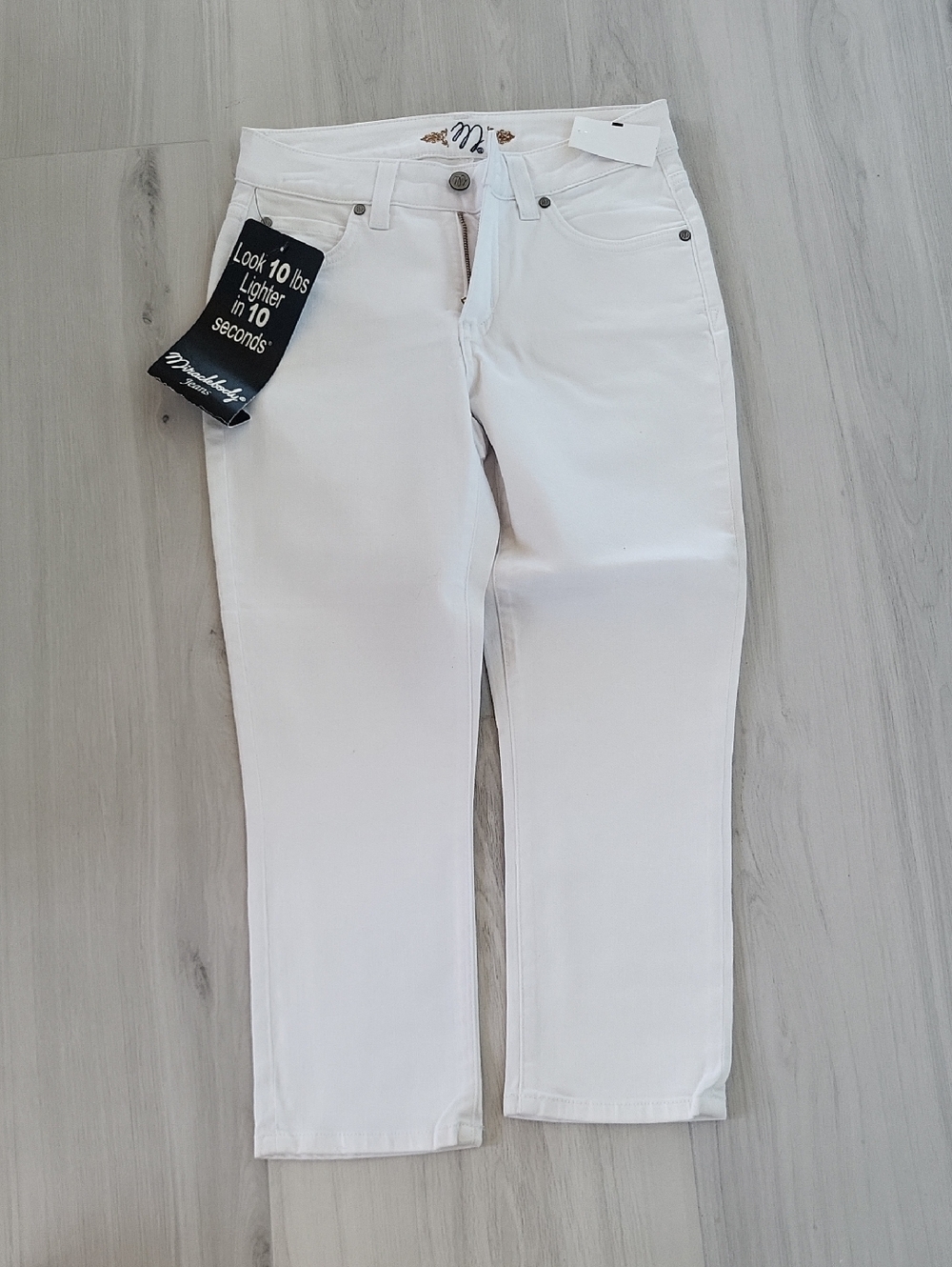 Mavi Women's White Ankle Jeans - Cropped Slim Fit